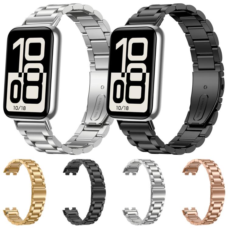 xDfind Three Beads Stainless Steel Watch Band, For Honor Band 11 / Band 11 Pro