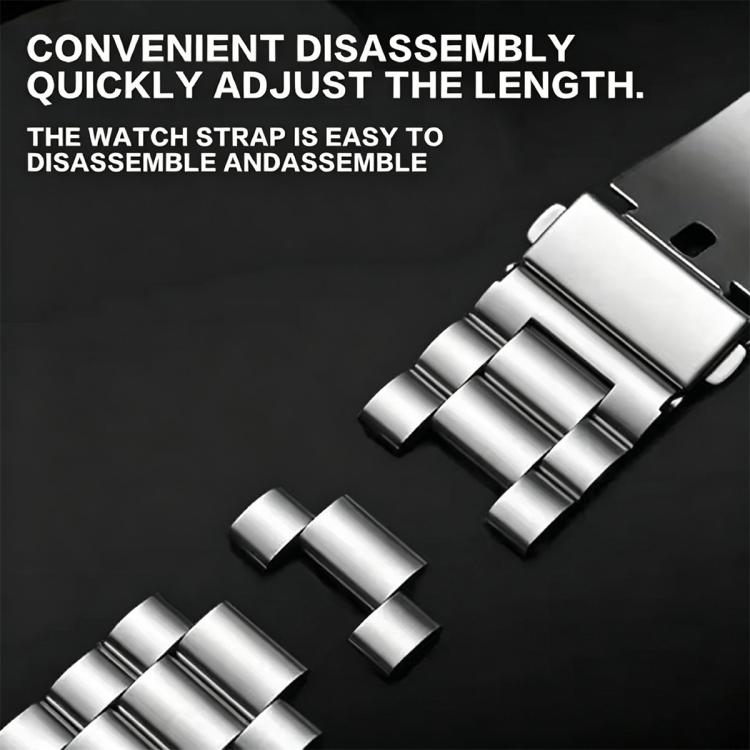 xDfind Three Beads Stainless Steel Watch Band, For Honor Band 11 / Band 11 Pro