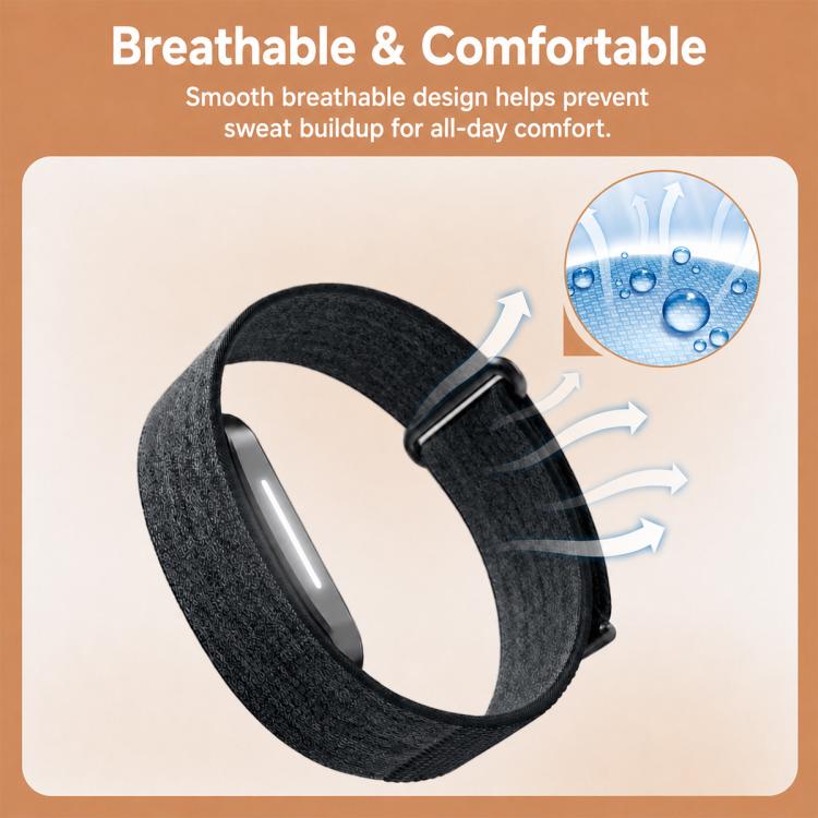 xDfind Woven Nylon Hook and Loop Fastener Watch Band, For Hume Band 2.0