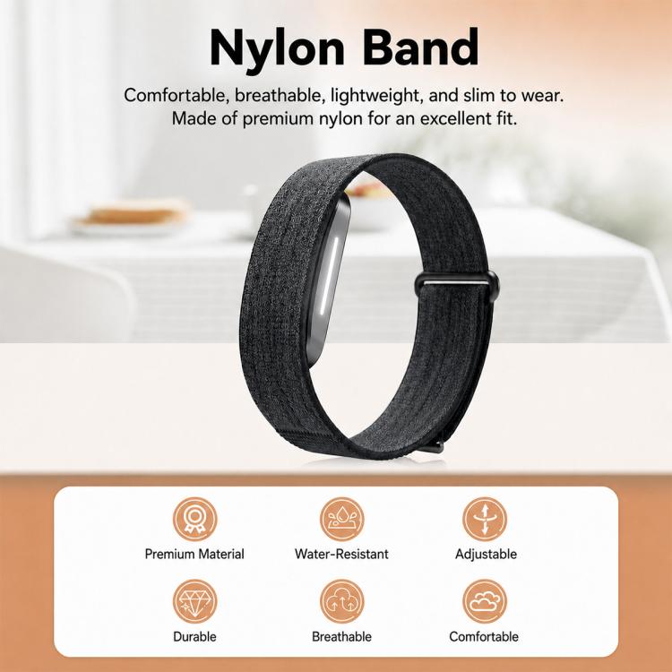 xDfind Woven Nylon Hook and Loop Fastener Watch Band, For Hume Band 2.0