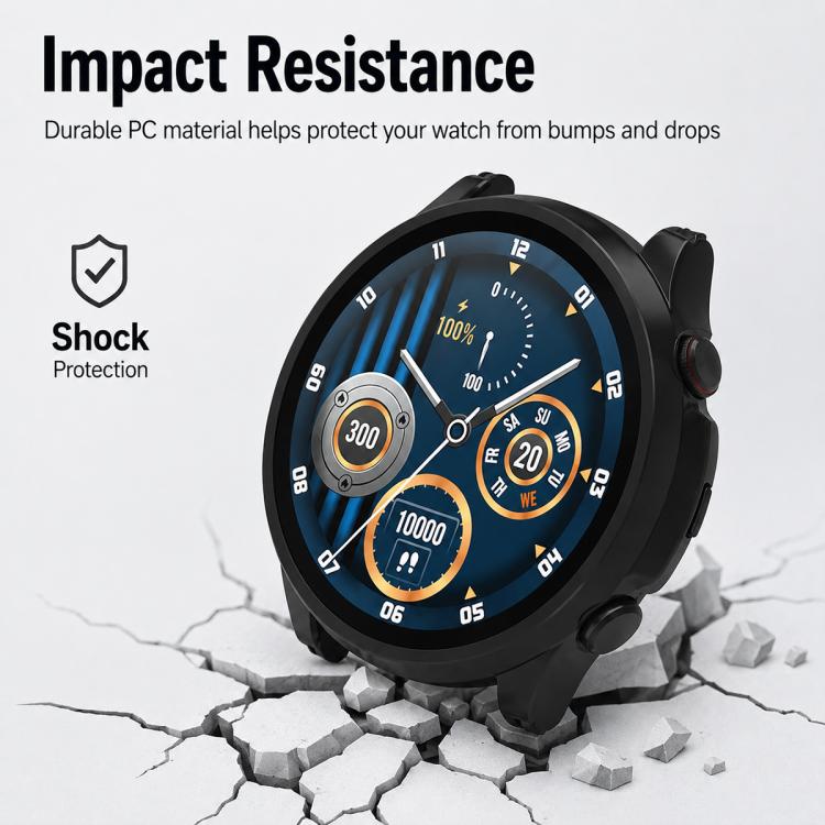 xDfind Tempered Film Integrated PC Watch Protective Case, For Xiaomi Haylou Solar Plus RT3