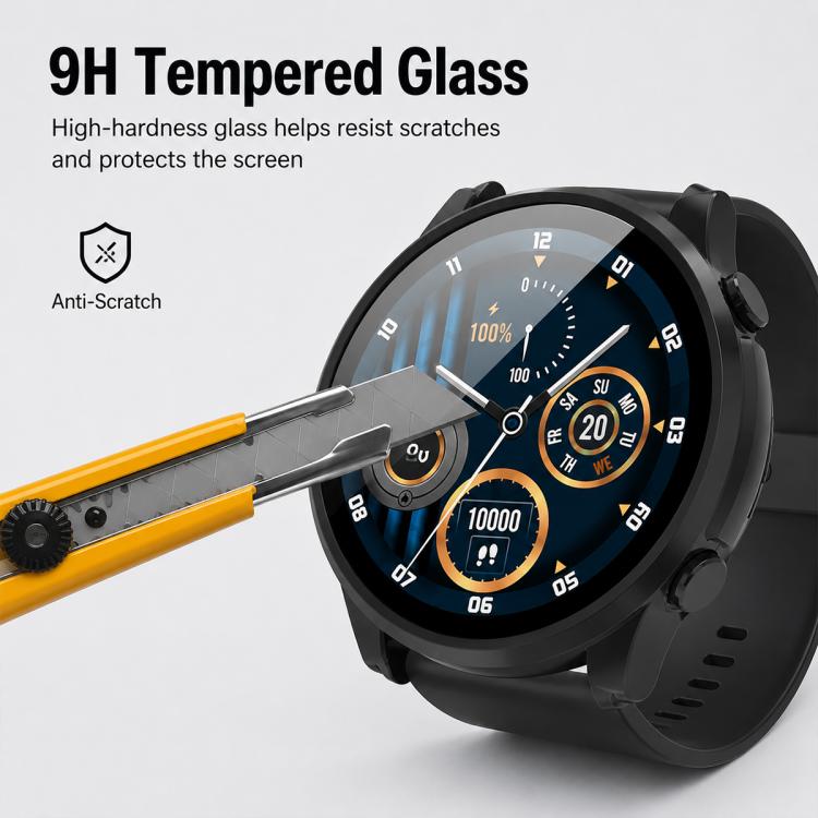 xDfind Tempered Film Integrated PC Watch Protective Case, For Xiaomi Haylou Solar Plus RT3