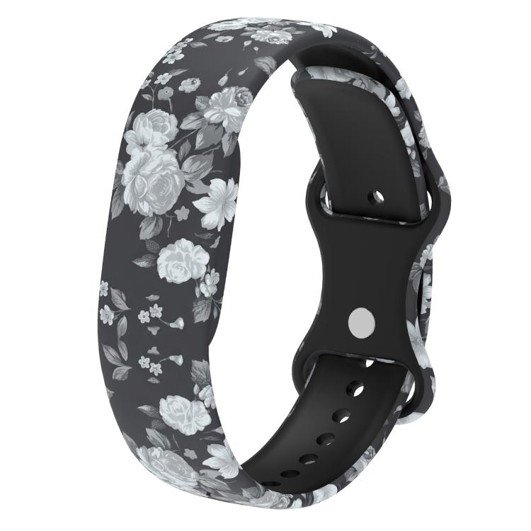 xDfind Butterfly Buckle Printed Silicone Watch Band, For Google Fitbit Air