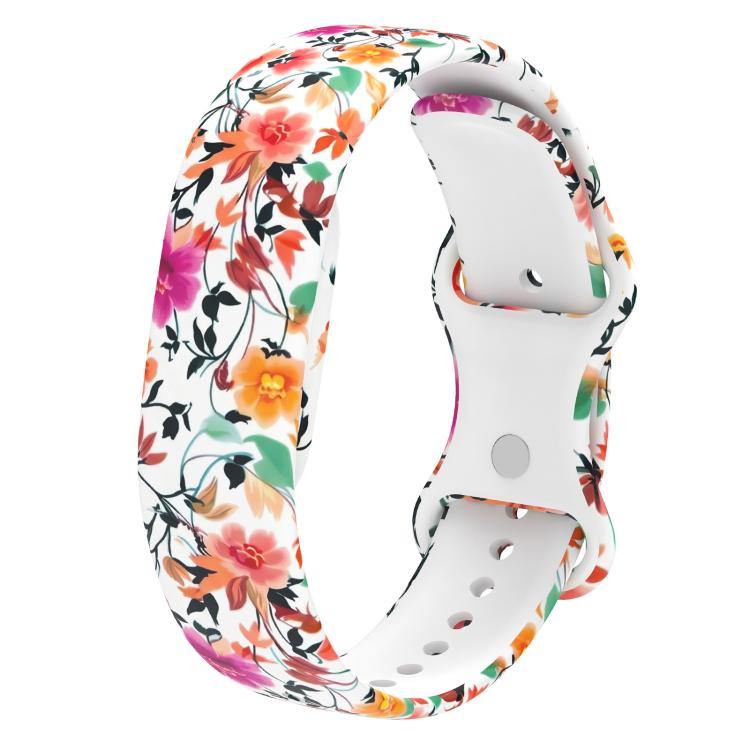 xDfind Butterfly Buckle Printed Silicone Watch Band, For Google Fitbit Air