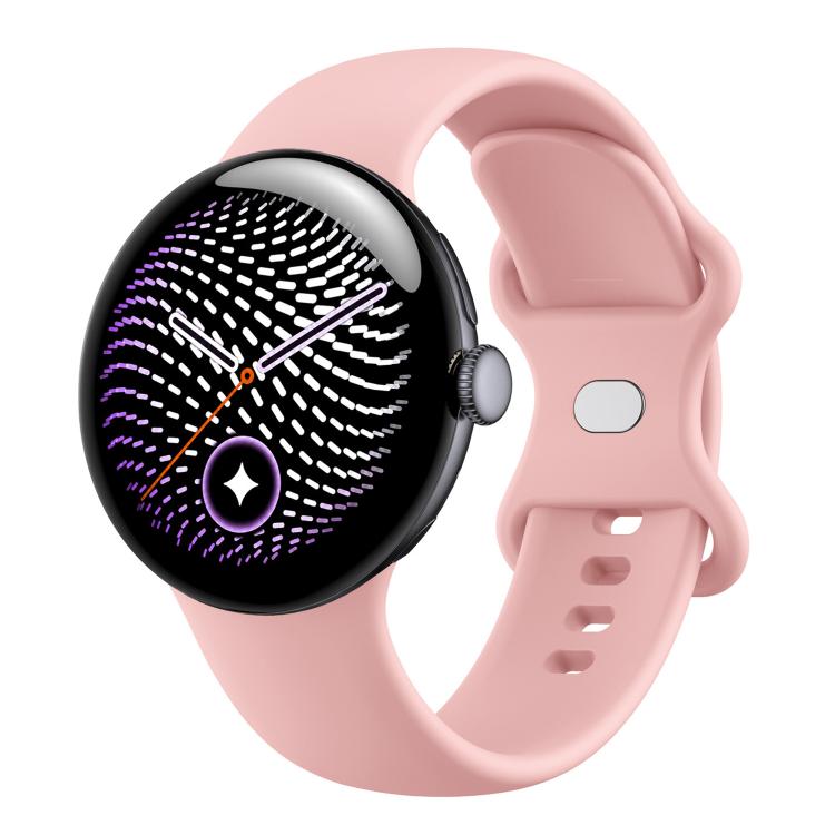 xDfind Butterfly Buckle Solid Color Silicone Watch Band, For Google Pixel Watch 5 / 4 / 3 45mm