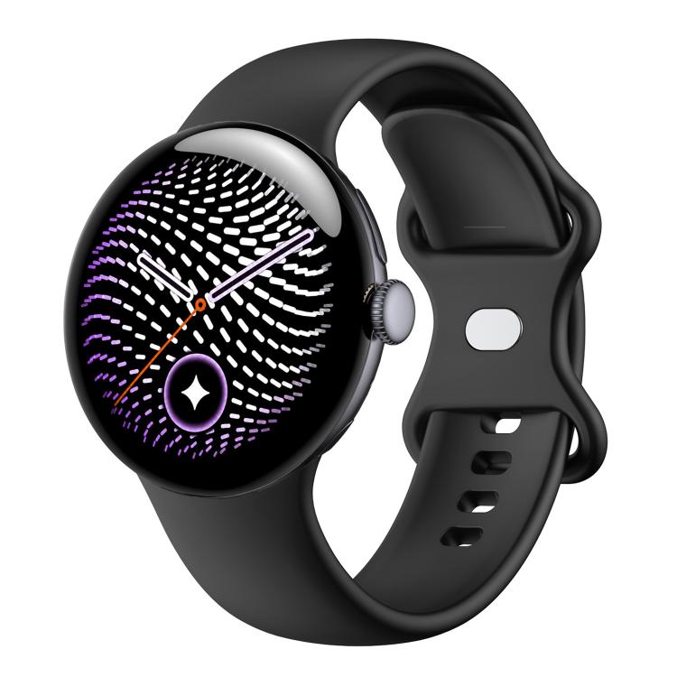 xDfind Butterfly Buckle Solid Color Silicone Watch Band, For Google Pixel Watch 5 / 4 / 3 45mm