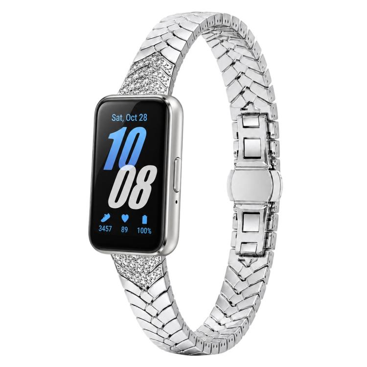 xDfind Double Folding Butterfly Clasp Metal Watch Band, For Galaxy Fit3 SM-R390