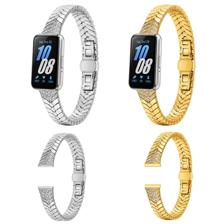 xDfind Double Folding Butterfly Clasp Metal Watch Band, For Galaxy Fit3 SM-R390