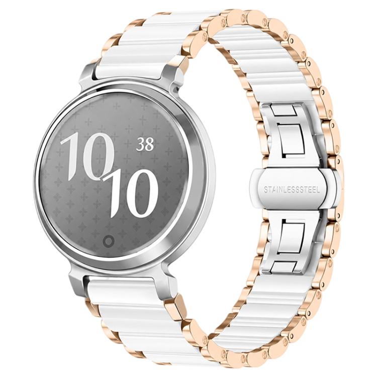 xDfind Ceramic Stainless Steel Watch Band, For Garmin Lily 14mm