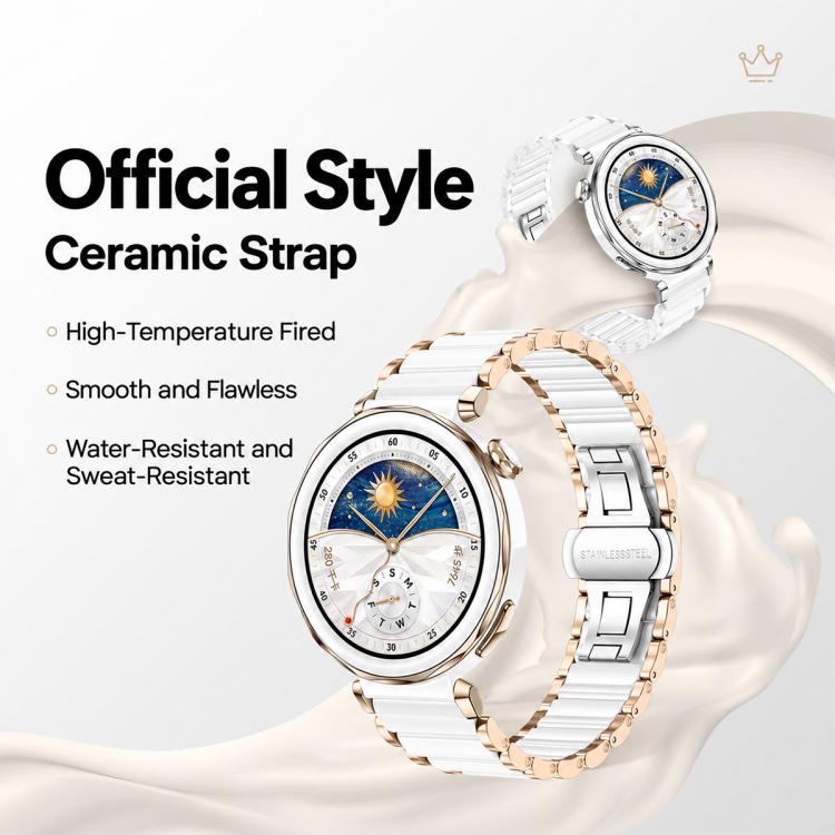xDfind True Ceramic Stainless Steel Watch Band, For Huawei Watch GT 7 41mm / GT 6 41mm