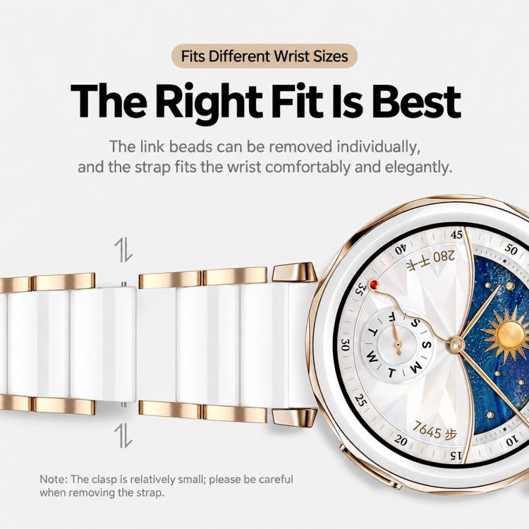 xDfind True Ceramic Stainless Steel Watch Band, For Huawei Watch GT 7 41mm / GT 6 41mm