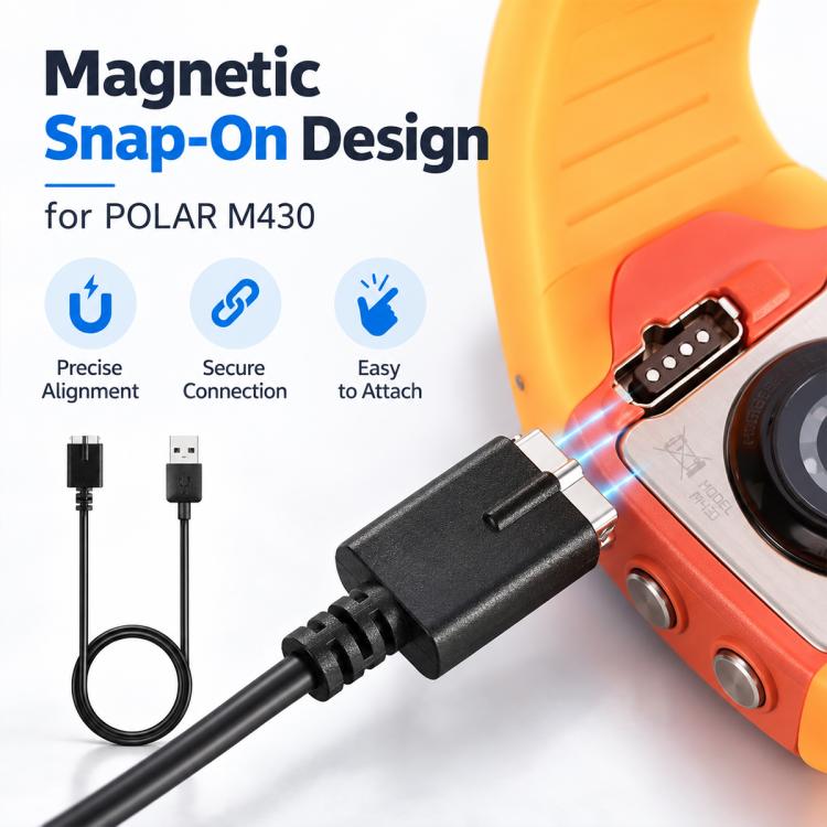 xDfind USB Watch Charger, Length: 1m, For Polar M430