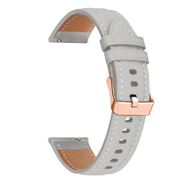 xDfind Rose Gold Buckle Black Shark Fine Grain Vegan Leather Watch Band, For Amazfit T-Rex 3