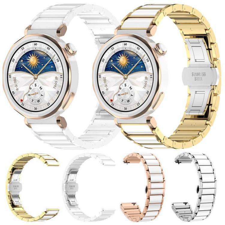 xDfind Universal Ceramic Stainless Steel Watch Band, 18mm