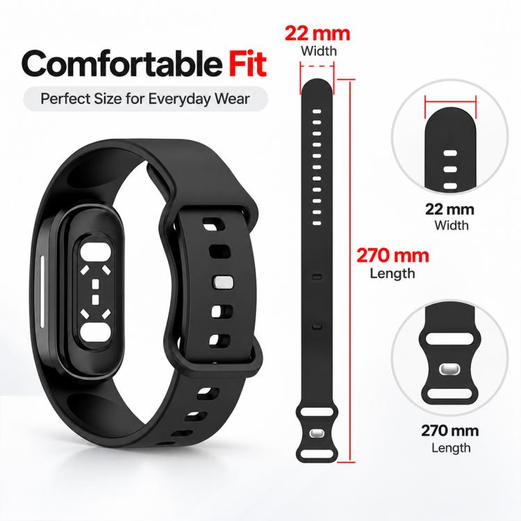 xDfind Butterfly Clasp Sports Silicone Watch Band, For Hume Band 2.0
