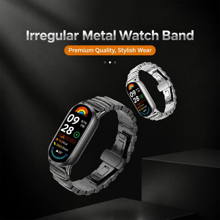 xDfind Irregular Metal Watch Band, For Xiaomi Smart Band 10 Pro / Redmi Watch 6 Lite