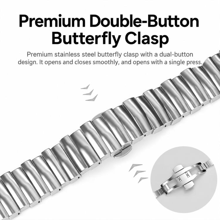 xDfind Universal Irregular Metal Watch Band, 20mm