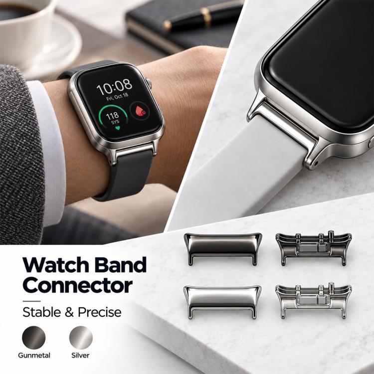 For Huawei Watch D3 xDfind Pair Stainless Steel Watch Band Connector, 22mm