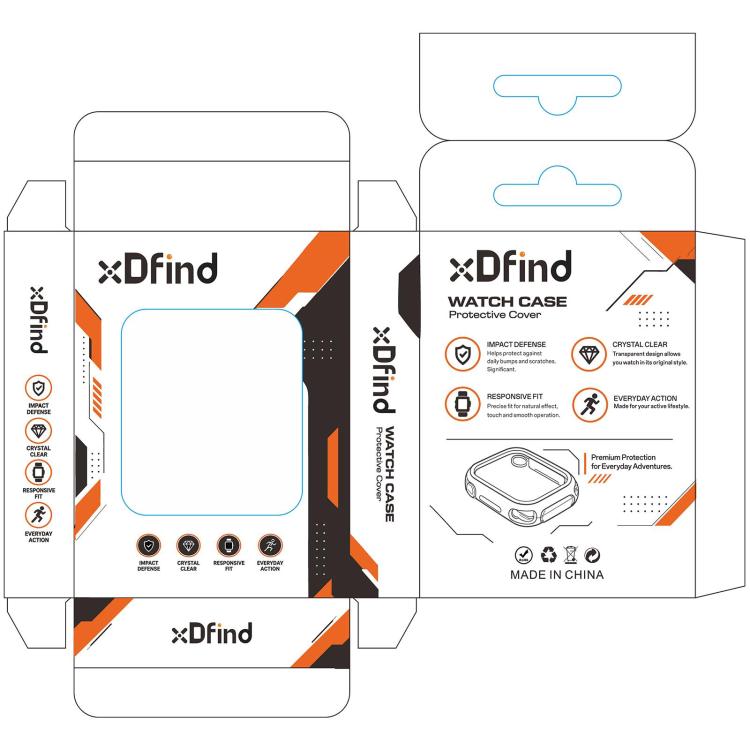 xDfind 2PCS Titanium Alloy Frame Integrated 9H Tempered Glass Watch Film, For Apple Watch Ultra 4 / 3 / 2 / 1 49mm