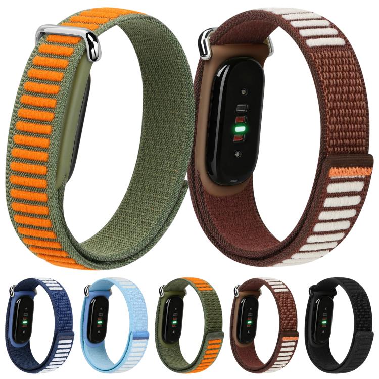 xDfind Wavy Two-Tone Nylon Hook and Loop Fastener Watch Band, For Google Fitbit Air