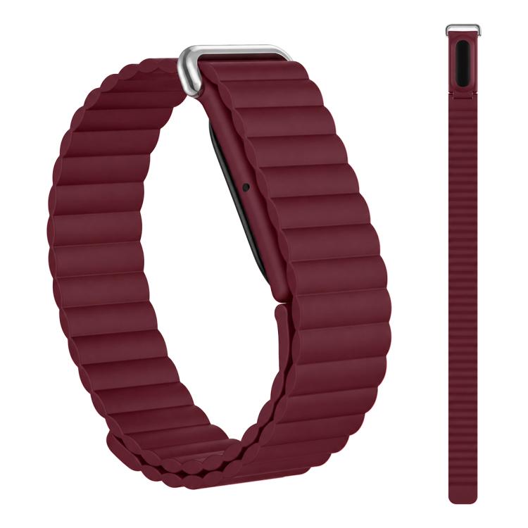 xDfind Wavy Texture Loop Magnetic Silicone Watch Band, For Google Fitbit Air