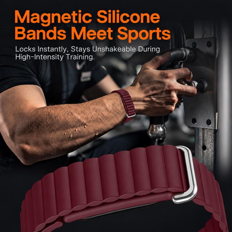 xDfind Wavy Texture Loop Magnetic Silicone Watch Band, For Google Fitbit Air