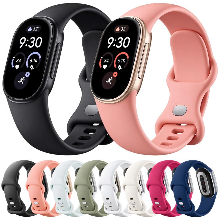 xDfind Butterfly Buckle Solid Color Silicone Watch Band, For Google Fitbit Edge