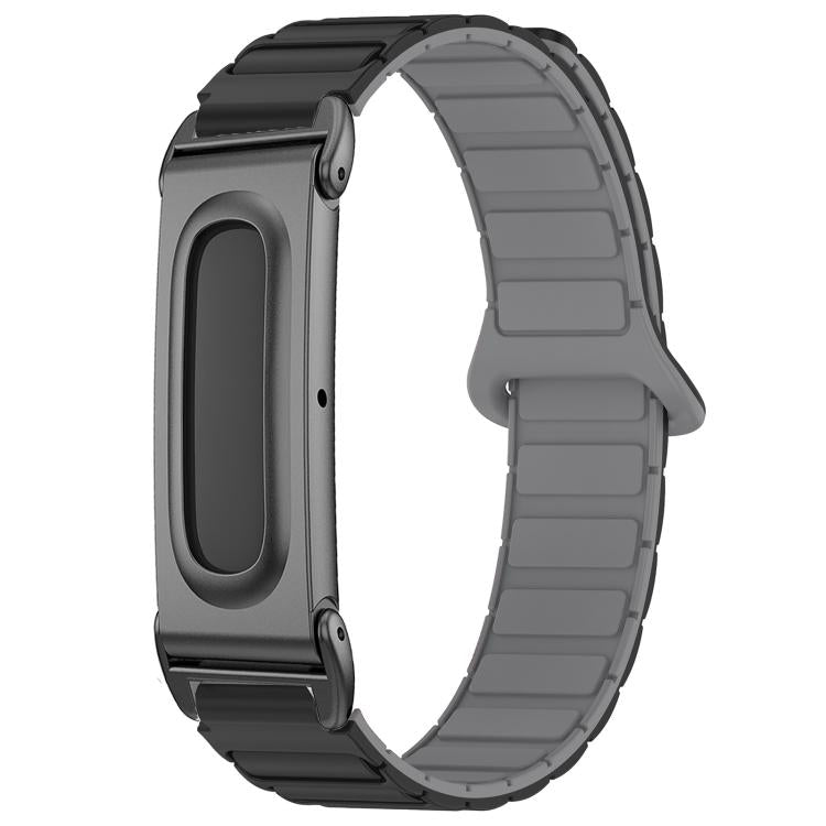 xDfind Metal Frame I-Shaped Magnetic Silicone Watch Band, For Google Fitbit Air