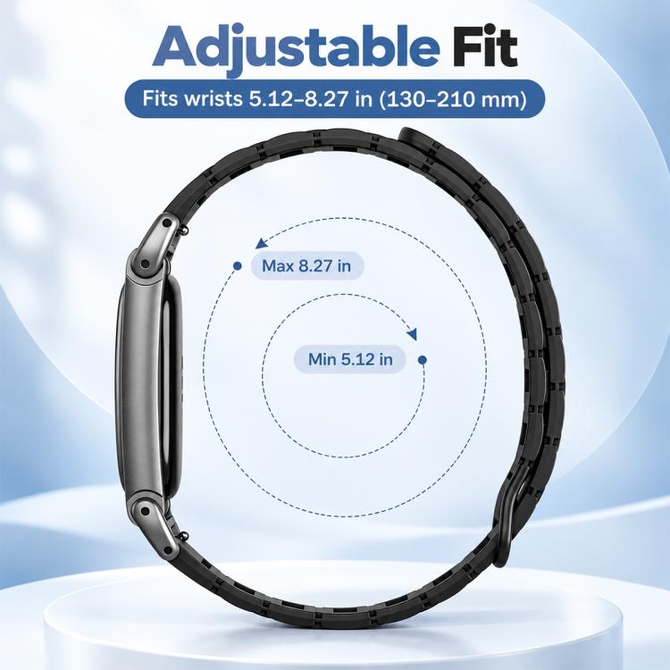 xDfind Metal Frame I-Shaped Magnetic Silicone Watch Band, For Google Fitbit Air