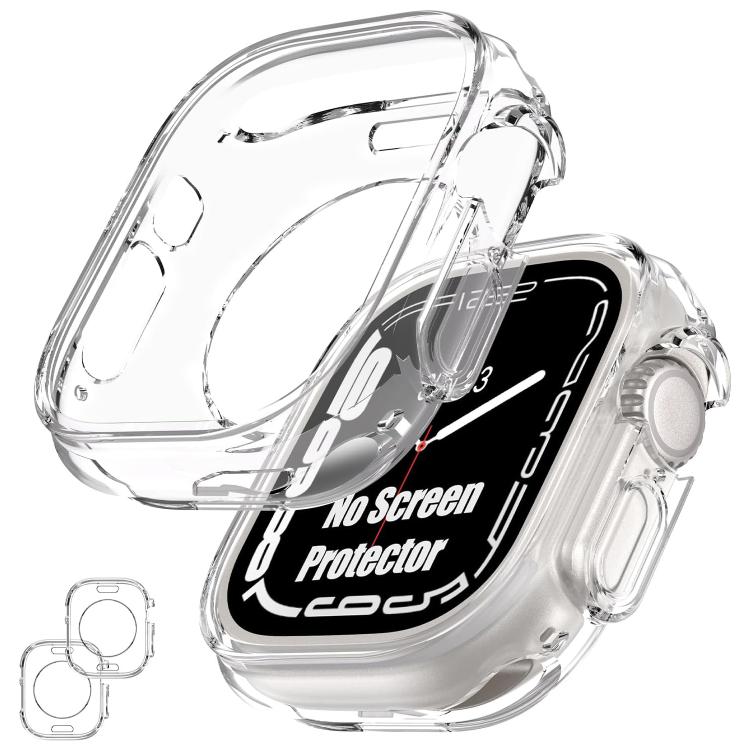 2 PCS/Pack xDfind Hollow TPU Watch Protective Case, For Apple Watch Ultra 4 / 3 / 2 / 1 49mm, For Apple Watch Series 12 46mm Aluminum / Titanium, For Apple Watch Series 12 42mm Aluminum / Titanium, For Apple Watch Series 6 / 5 / 4 / SE 44mm            ...