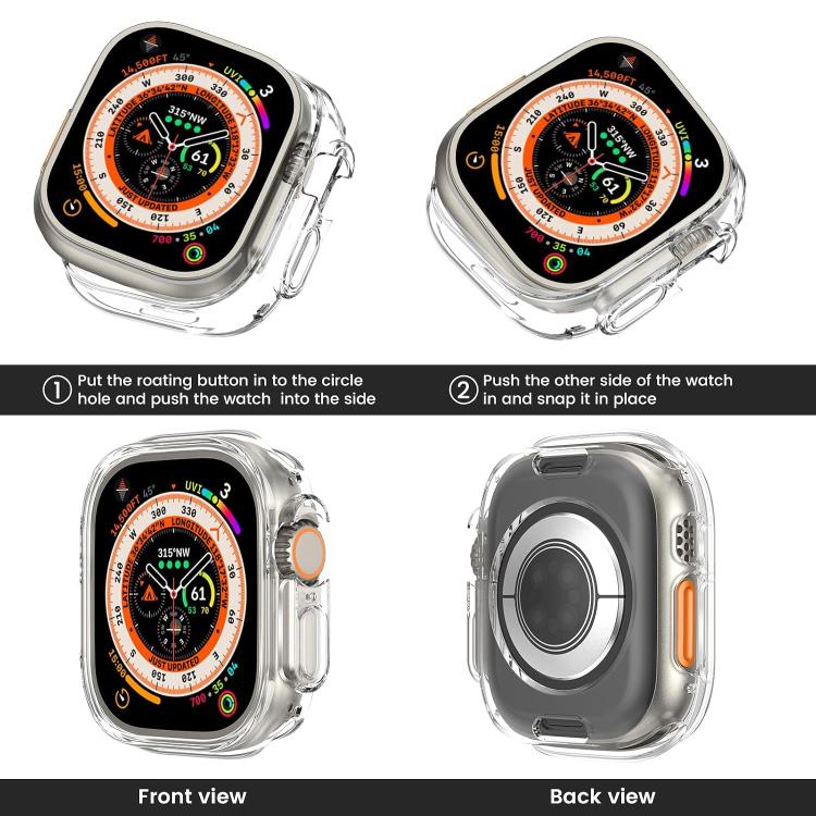 2 PCS/Pack xDfind Hollow TPU Watch Protective Case, For Apple Watch Ultra 4 / 3 / 2 / 1 49mm, For Apple Watch Series 12 46mm Aluminum / Titanium, For Apple Watch Series 12 42mm Aluminum / Titanium, For Apple Watch Series 6 / 5 / 4 / SE 44mm            ...