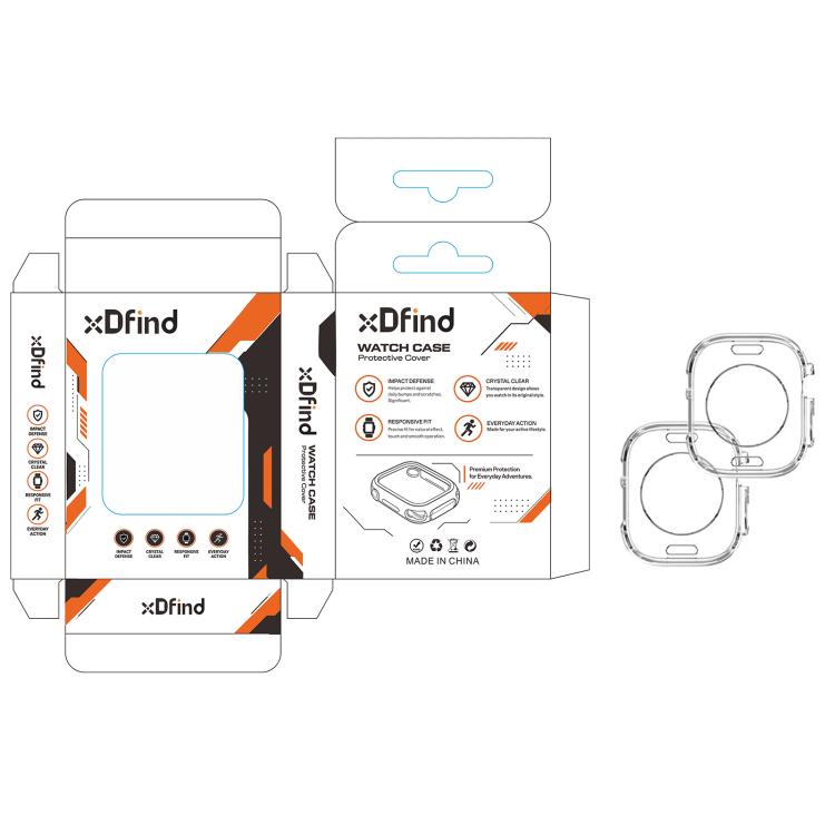 2 PCS/Pack xDfind Hollow TPU Watch Protective Case, For Apple Watch Ultra 4 / 3 / 2 / 1 49mm, For Apple Watch Series 12 46mm Aluminum / Titanium, For Apple Watch Series 12 42mm Aluminum / Titanium, For Apple Watch Series 6 / 5 / 4 / SE 44mm            ...