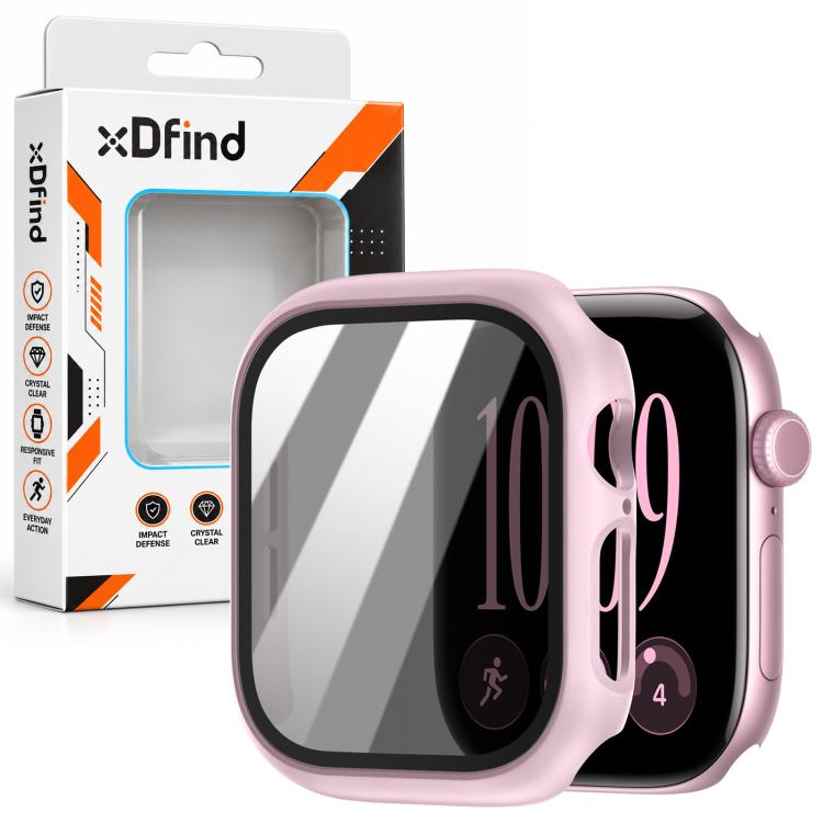 xDfind Privacy Tempered Film Integrated PC Watch Protective Case, For Apple Watch Series 11 42mm / 10 42mm