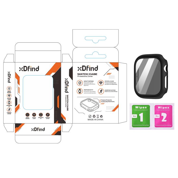 xDfind Privacy Tempered Film Integrated PC Watch Protective Case, For Apple Watch Ultra 4 / 3 / 2 / 1 49mm
