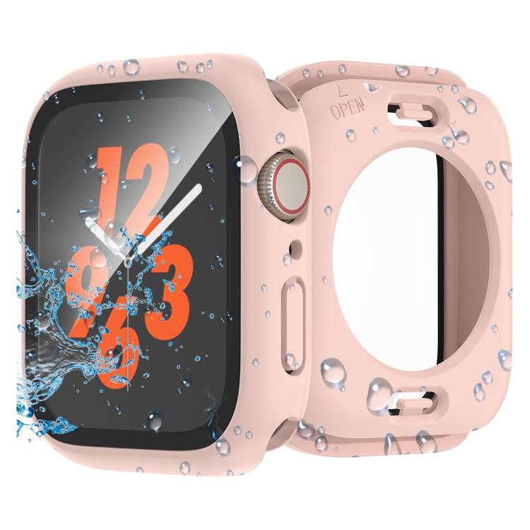 xDfind 360 Degree Full Coverage Waterproof Tempered Film Integrated PC Watch Case, For Apple Watch Series 9 / 8 / 7 45mm