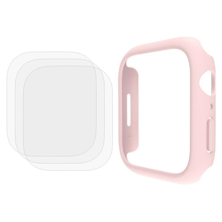 xDfind Hollow PC Watch Case with 3 PCS Soft Hydrogel Film, For Apple Watch Series 9 / 8 / 7 45mm