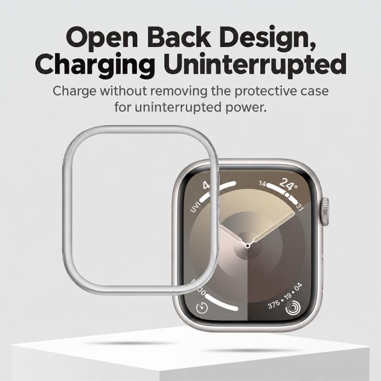xDfind Hollow PC Watch Case with 3 PCS Soft Hydrogel Film, For Apple Watch Series 6 / 5 / 4 / SE 44mm