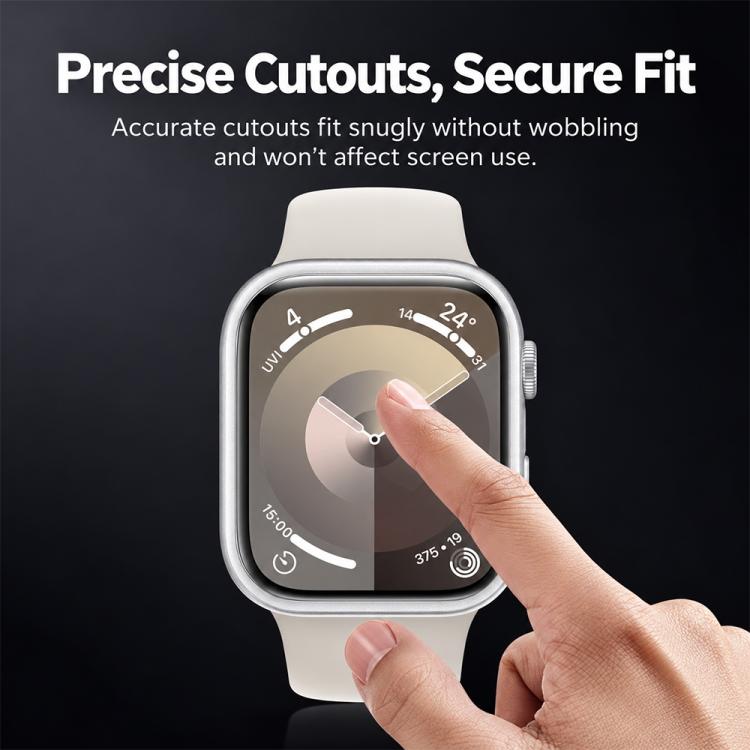 xDfind Hollow PC Watch Case with 3 PCS Soft Hydrogel Film, For Apple Watch Ultra 4 / 3 / 2 / 1 49mm